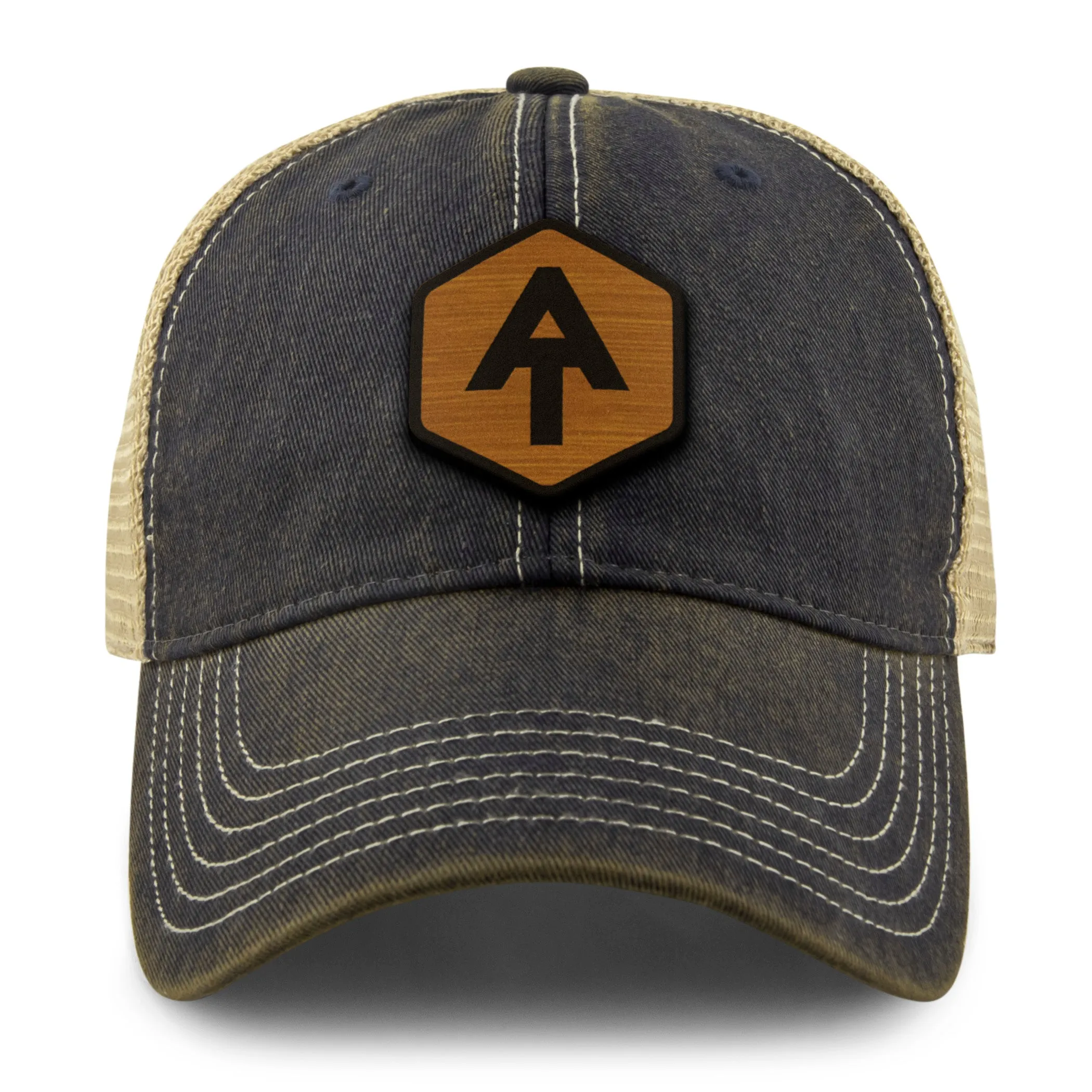 Appalachian Trail Wood Grain Patch Dirty Water Trucker