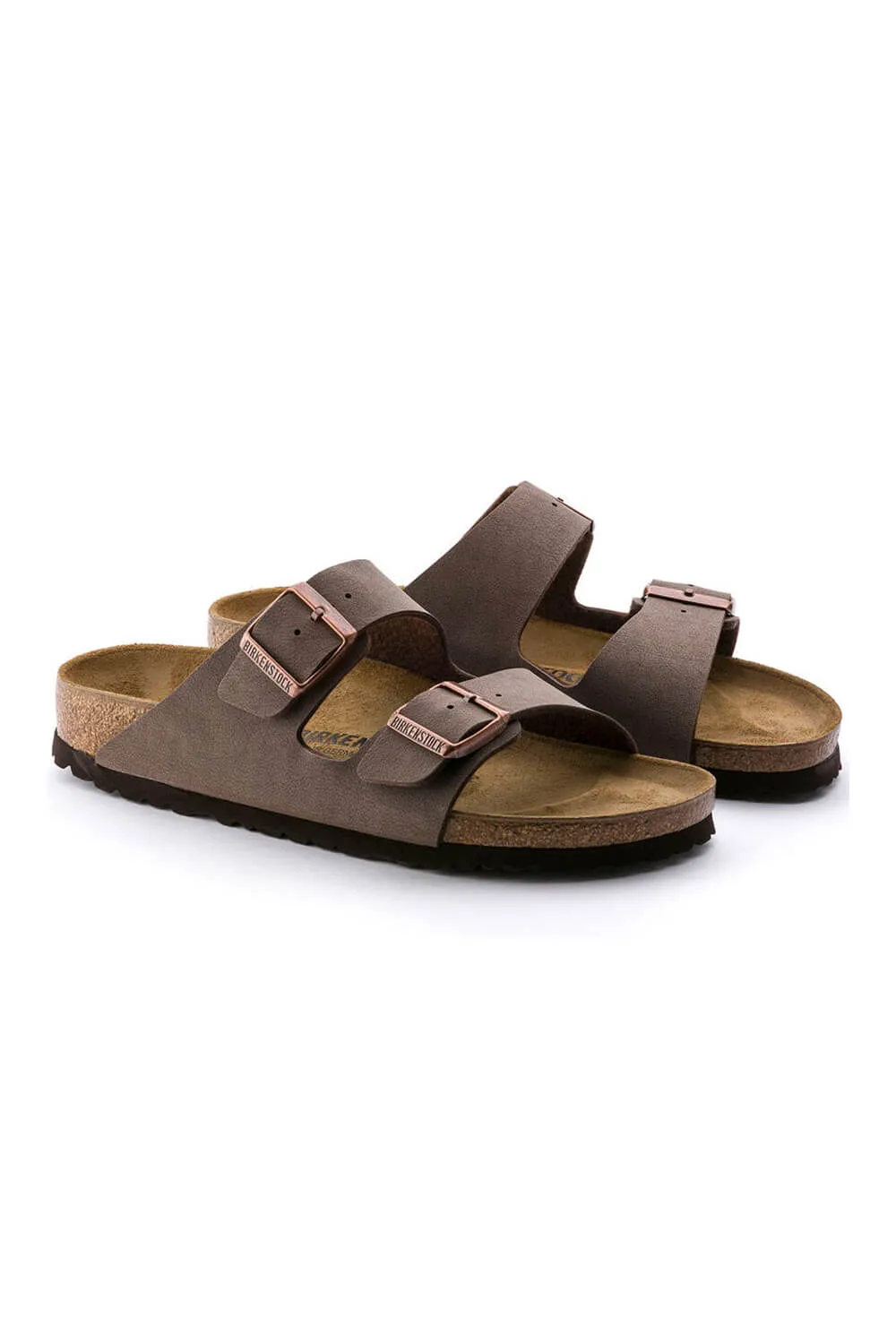 Birkenstock Arizona Birkibuc Sandals for Men in Mocha | 151181M