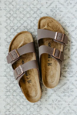 Birkenstock Arizona Birkibuc Sandals for Men in Mocha | 151181M