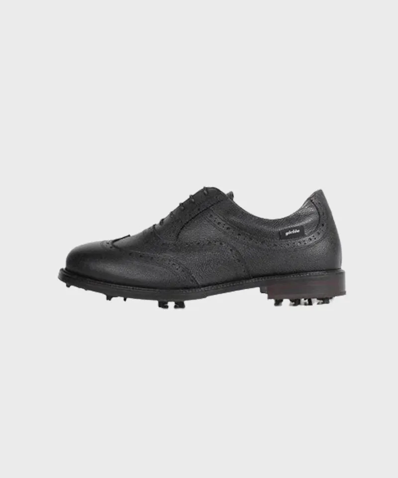 Giclee Unisex Classy Premium Leather Golf Shoes - Black