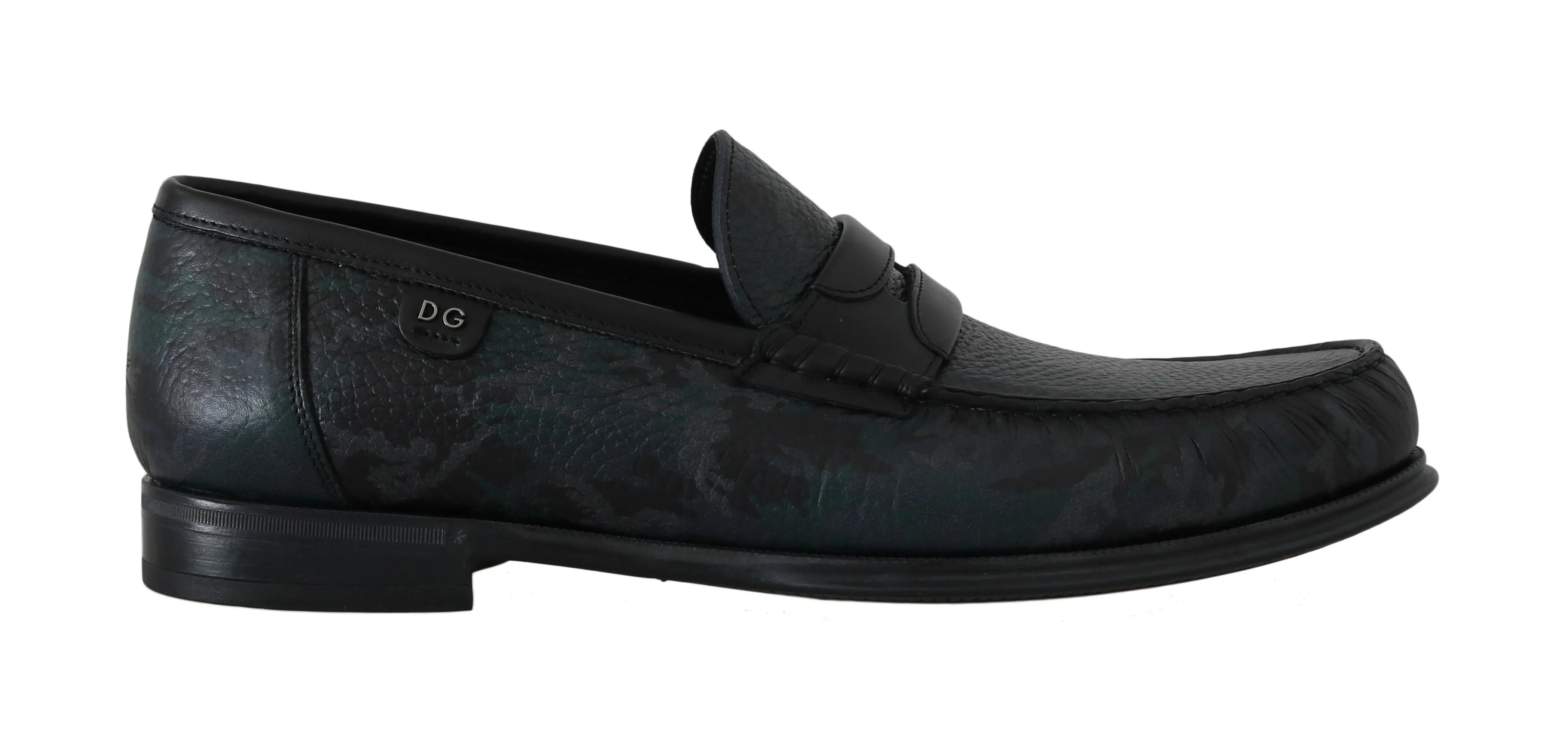Leather Loafers Moccasins Green Blue Loafers