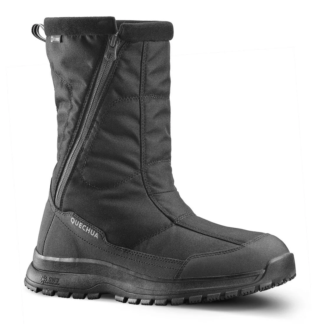 Men's warm waterproof snow hiking boots  - SH100 Zip
