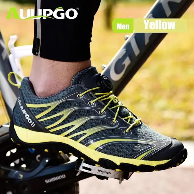 Original AUUPGO New Non-locking Cycling Shoes Road Bike Shoes