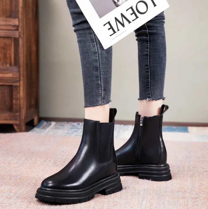 Petite Slip On Thicksole Boots GS262
