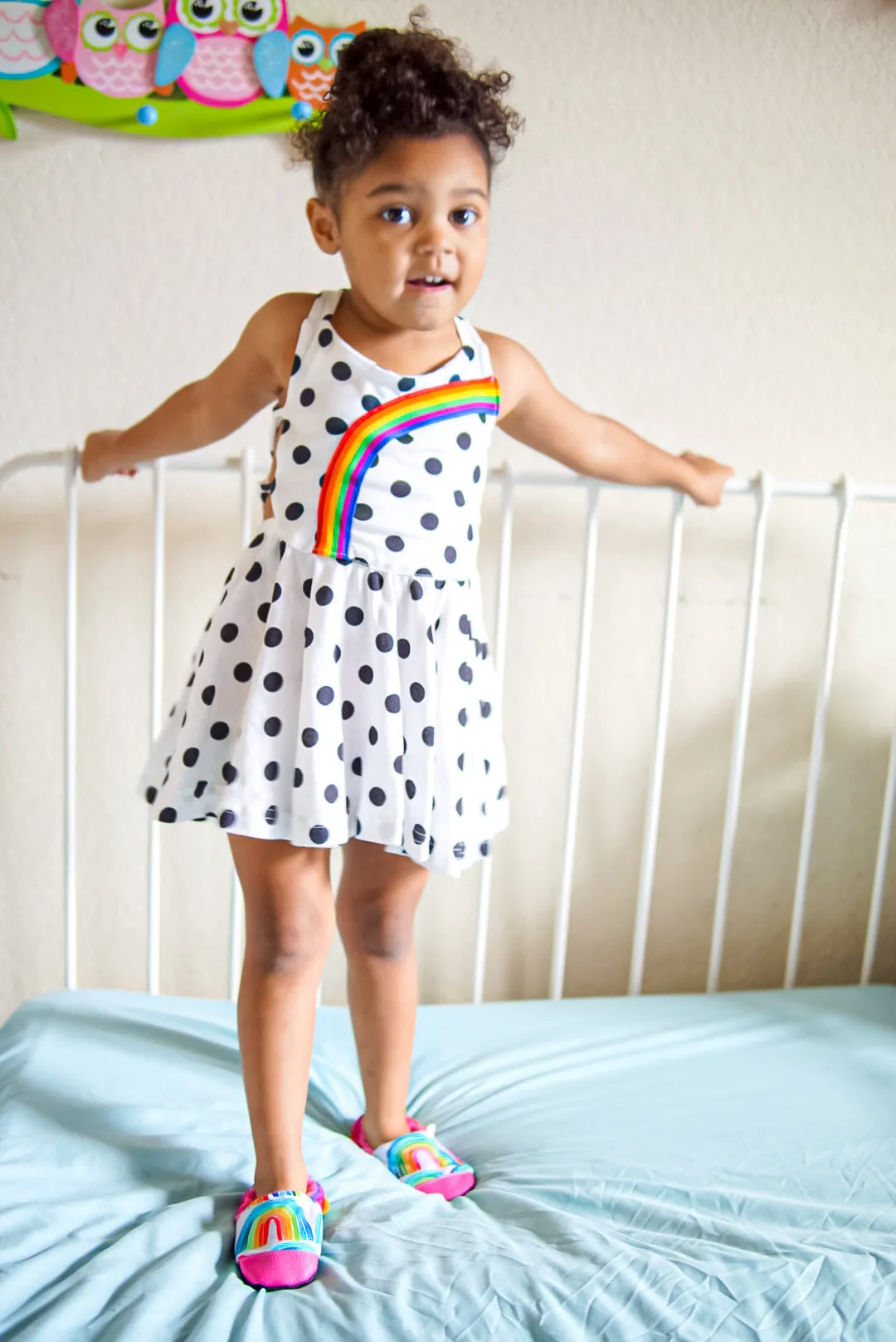 Watercolor Rainbow Baby Moccasins