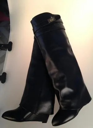 Women Sexy Slip-on Knee High Boots