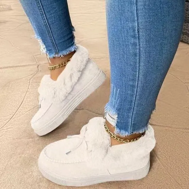 Women's Winter Slip On Fur Boots
